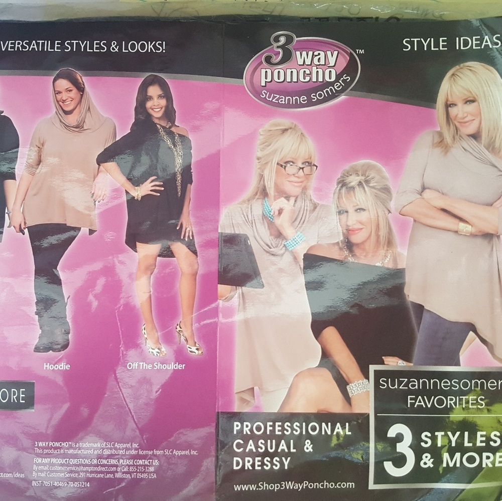 NIP Suzanne Somers 3 Plus Poncho